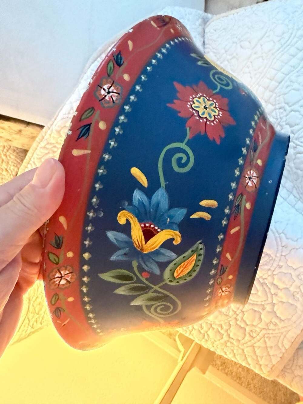 Vera Bradley My Home Andrea Sadek Decorative Bowl Folk Art Floral